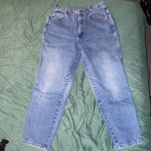 Mom jeans dark blue size 18